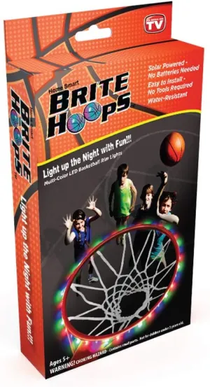 – Multi-Colored, Solar Powered, Water-Resistant LED Basketball Rim Lights – 8 Unique Patterns