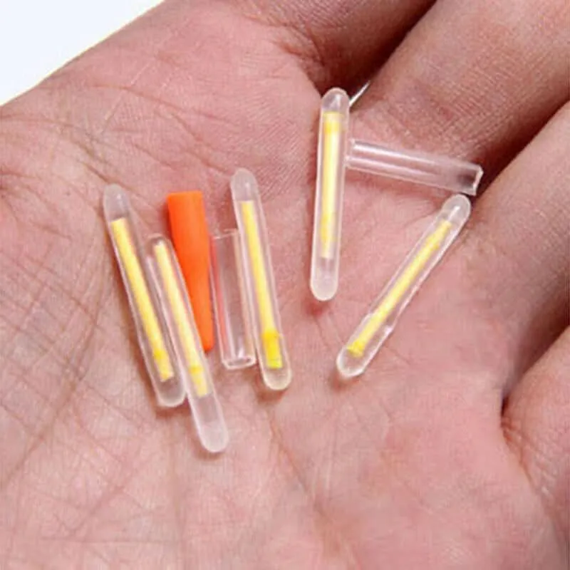 10 Pack Chemical Light Fishing Fluorescent Glow Stick Clip On the Rod Tip TDPRO