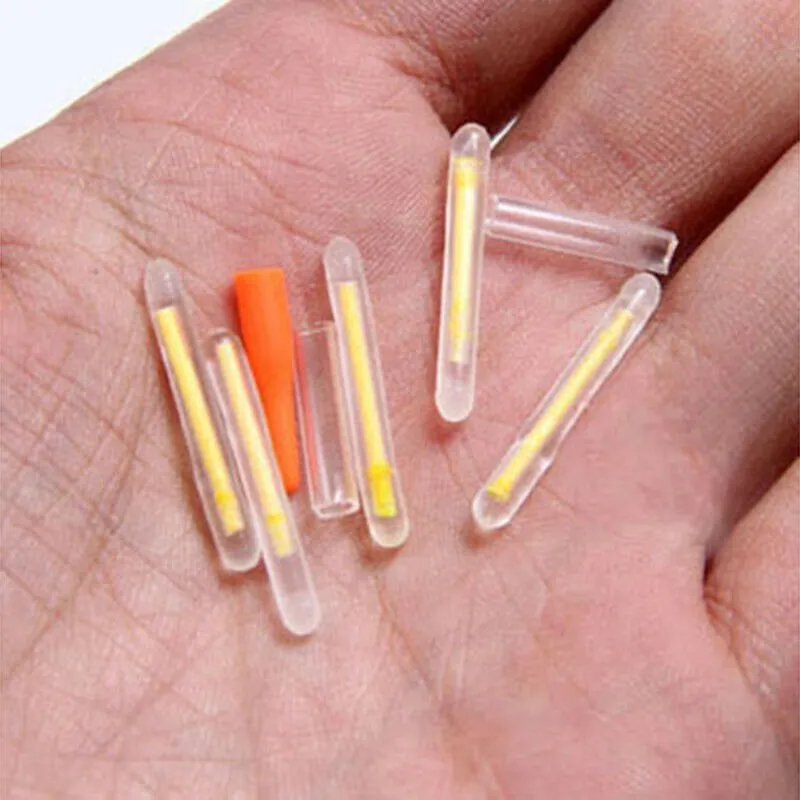 10 Pack Chemical Light Fishing Fluorescent Glow Stick Clip On the Rod Tip TDPRO