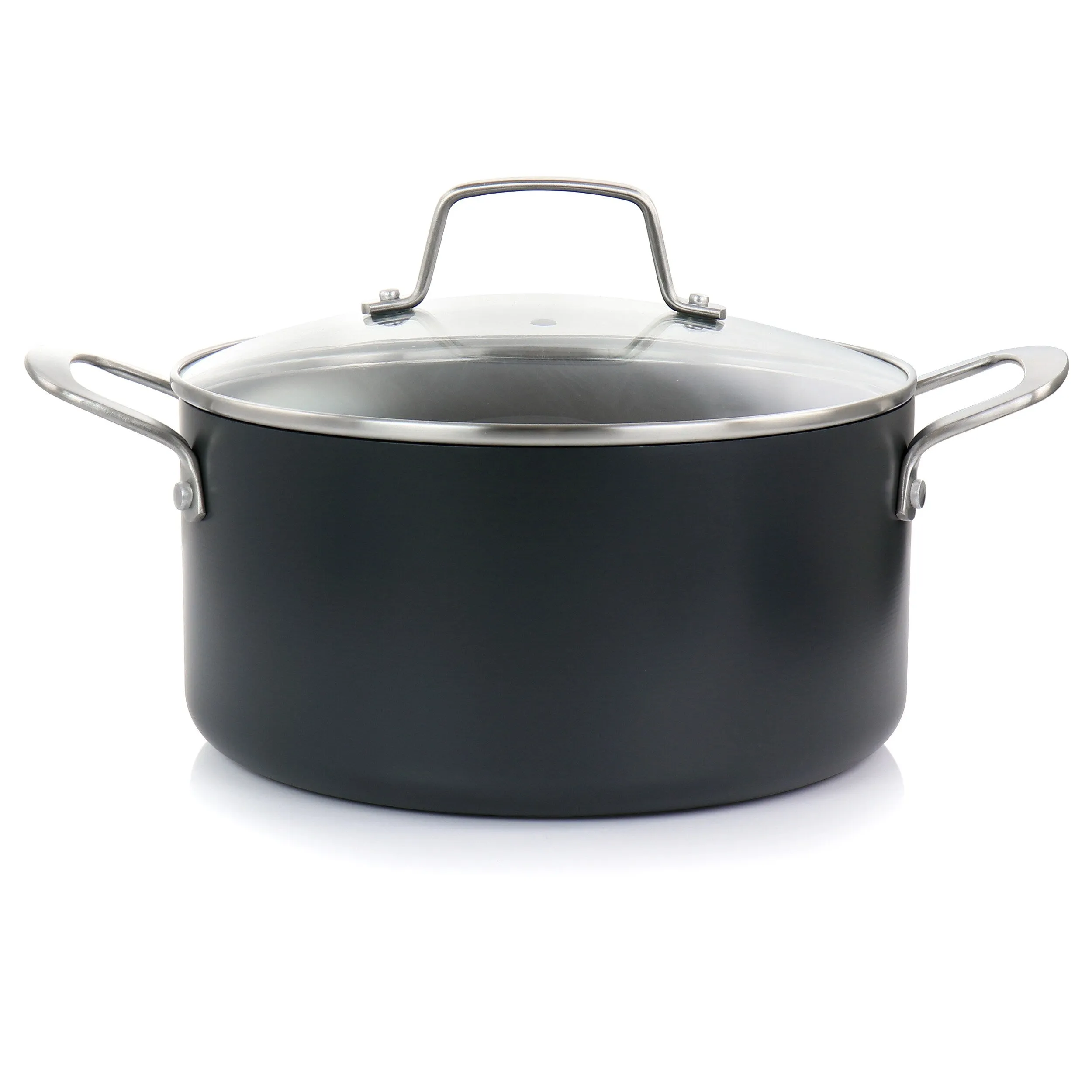 10 Piece Aluminum Nonstick Cookware Set in Black