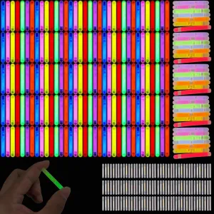 1000 Pcs Fishing Glow Sticks Bulk 1.6 Inch Small Glow Night Fishing Glow Stick Mini Underwater Light Stick Rod Tip Glow Sticks for Rave Christmas Easter Halloween Party Decor Supplies