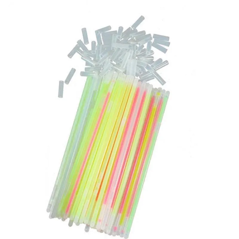 10X Colour Mixed Flashing Glow Stick Party Glowsticks Bracelets Light No Flame