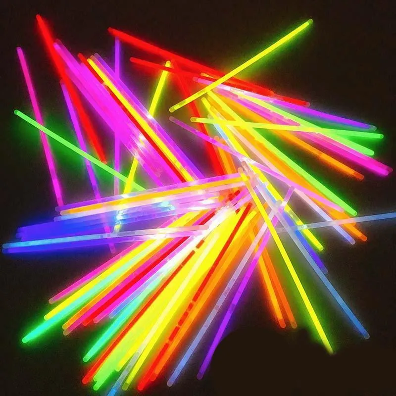 10X Colour Mixed Flashing Glow Stick Party Glowsticks Bracelets Light No Flame