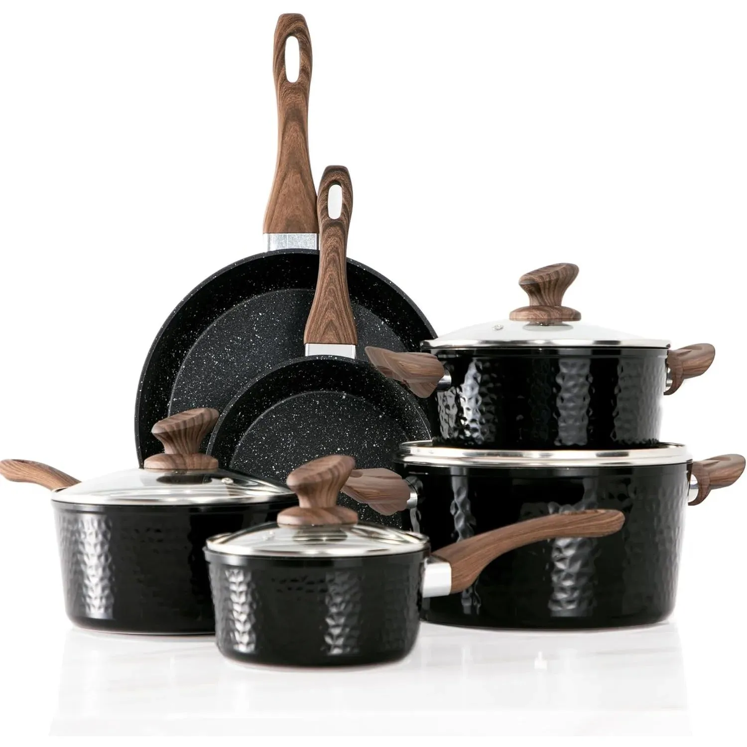 15-Piece Cookware Set Pots and Pans