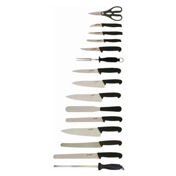 15 Piece Knife Set   Knife Case pack of 1