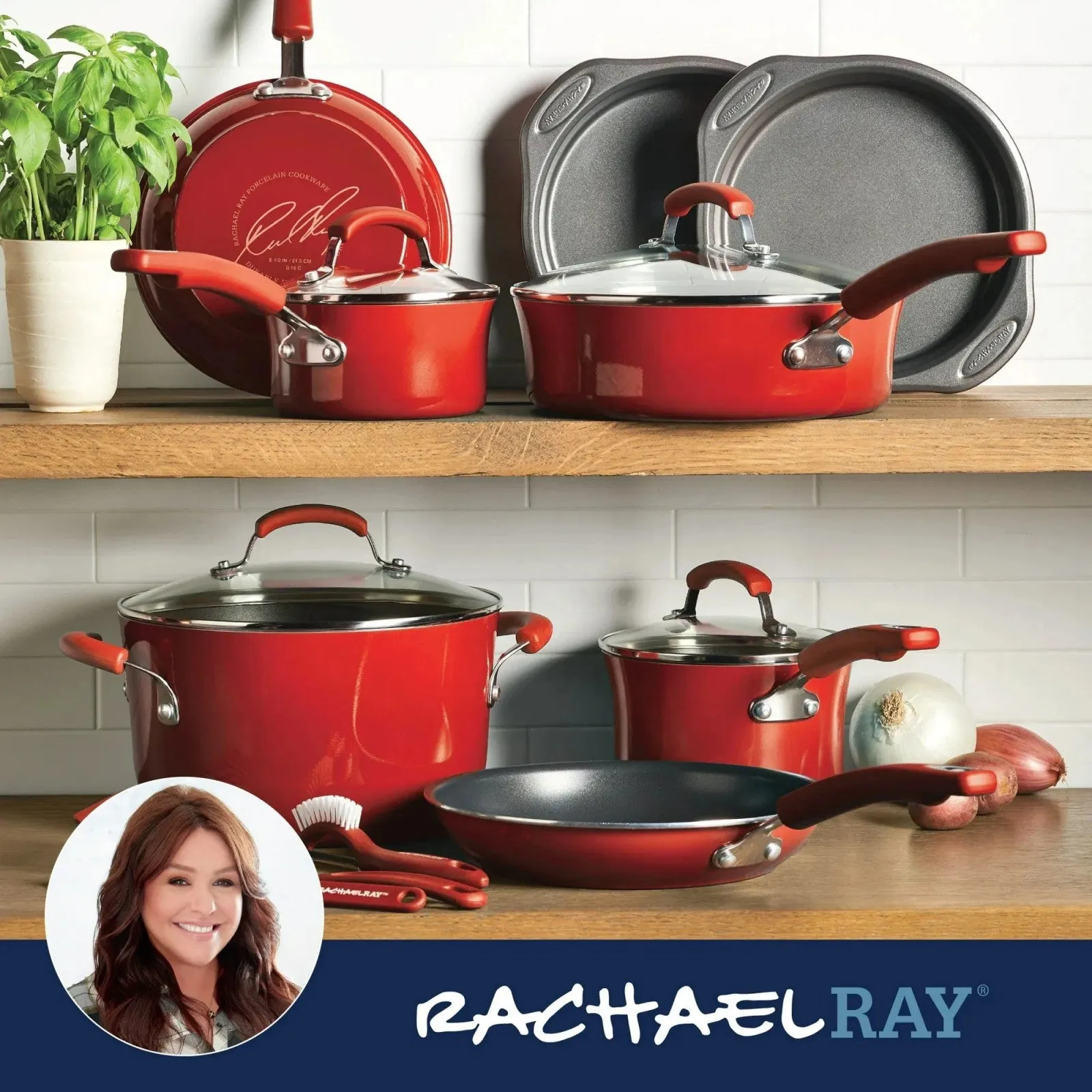 15-piece red LunaLulink pans pans Great savings Nonstick Efficient customer service set