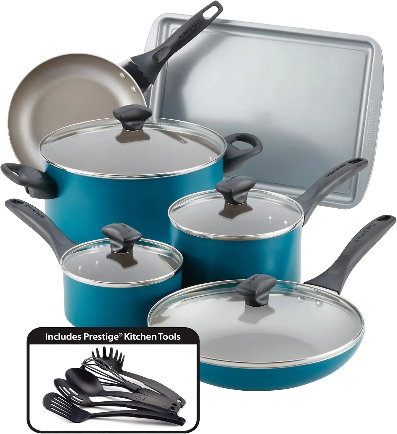 15pc Ceramic Cookware Set