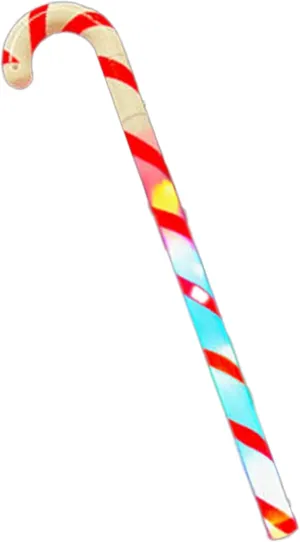 18-Inch Flashing Candy Cane LED Wand - Light-Up Christmas Party Stick for Kids & Adults - Holiday Glow Parade Accessory