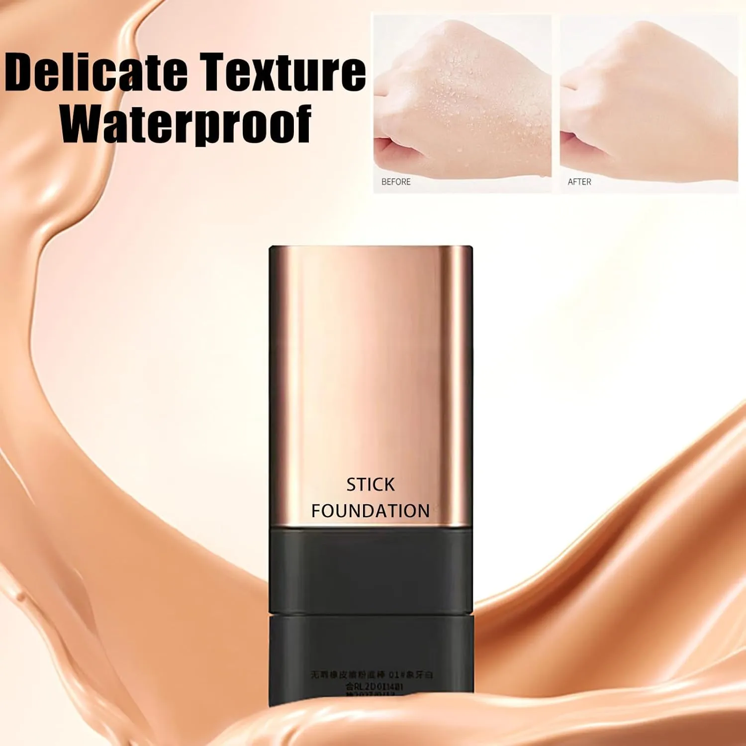 2 In 1- Luxury Anti-Wrinkle Foundation Stick, Korea Flawless Eraser Foundation Stick With Brush, Contour Stick Foundation Face Stick, Makeup Eraser Korean Foundation Stick (Brilliant White * 2)