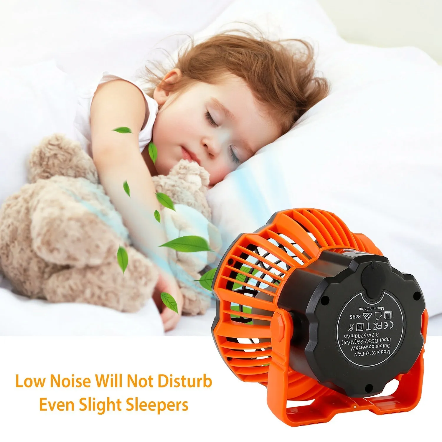 2-in-1 Portable Camping Lantern Electric Fan