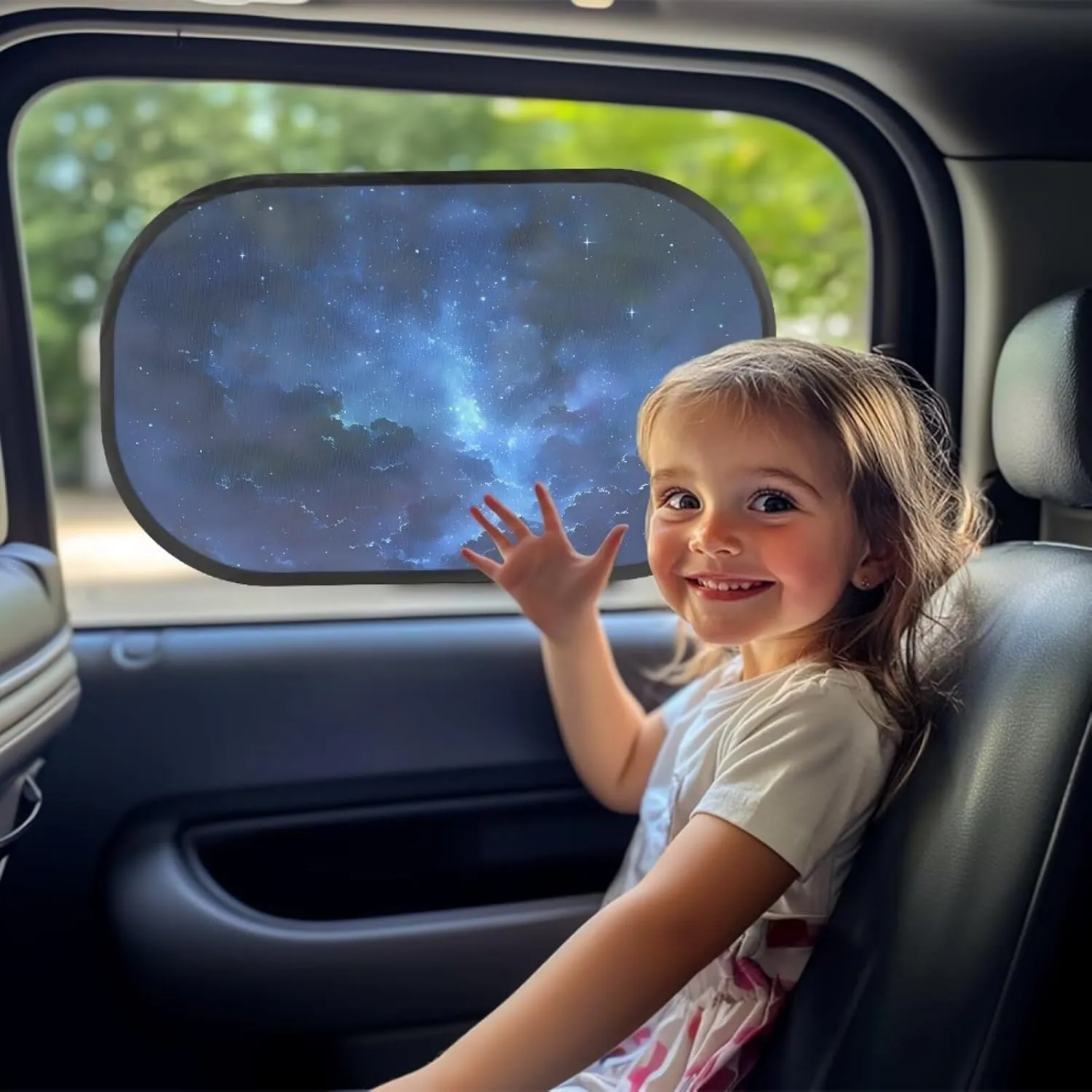 2 Pack Dog Car Window Shades,Strong-Light Blocking & UV Protection Privacy Shades,Universal Dog Paw Essential Interior Accessories for Baby,Car Camping