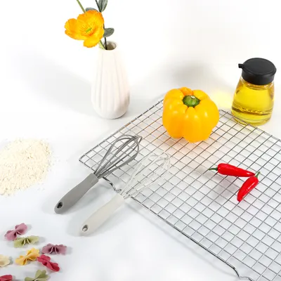2 Pieces Mini Silicone Whisk Set 7 Grey