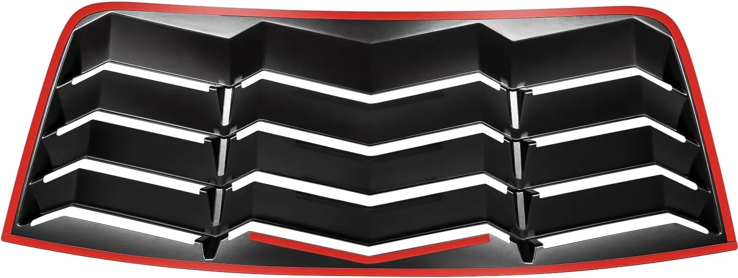 2008-2023 Rear Side Window Louver Windshield Sun Shade Cover ABS Black Compatible with Dodge Challenger 2008 2009 2010 2011 2012 2013 2014 2015 2016 2017 2018 2019 2020 2021 2022 2023