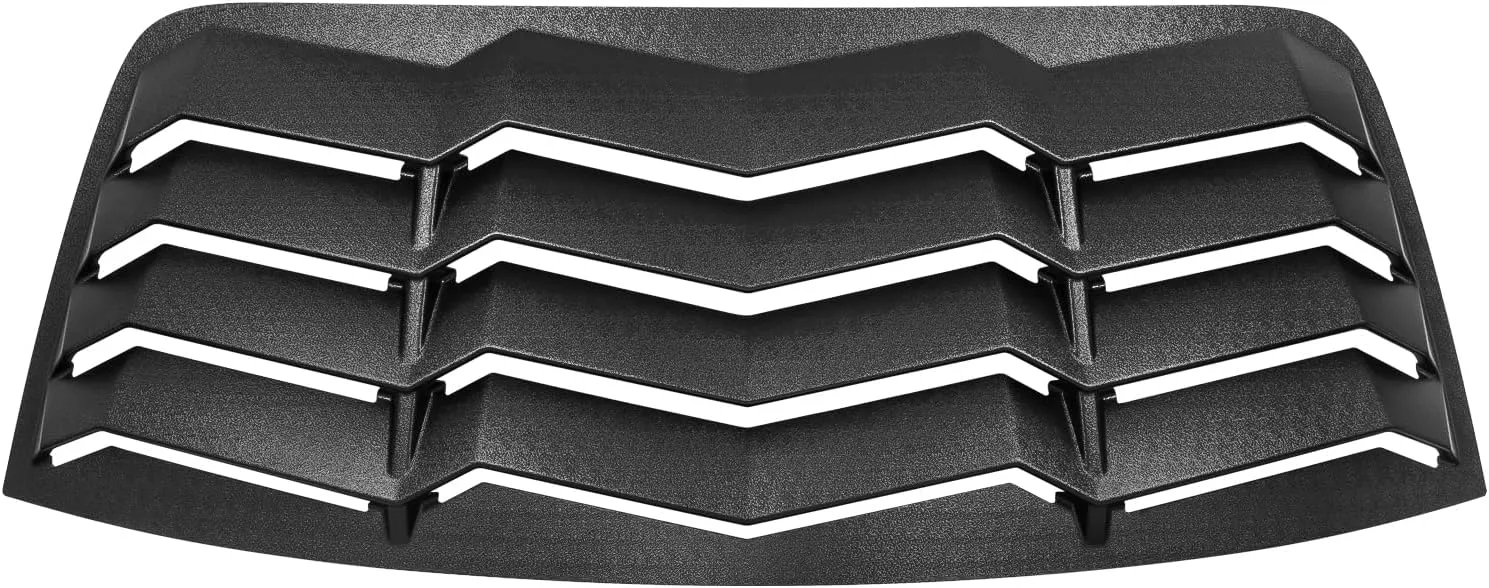 2008-2023 Rear Side Window Louver Windshield Sun Shade Cover ABS Black Compatible with Dodge Challenger 2008 2009 2010 2011 2012 2013 2014 2015 2016 2017 2018 2019 2020 2021 2022 2023