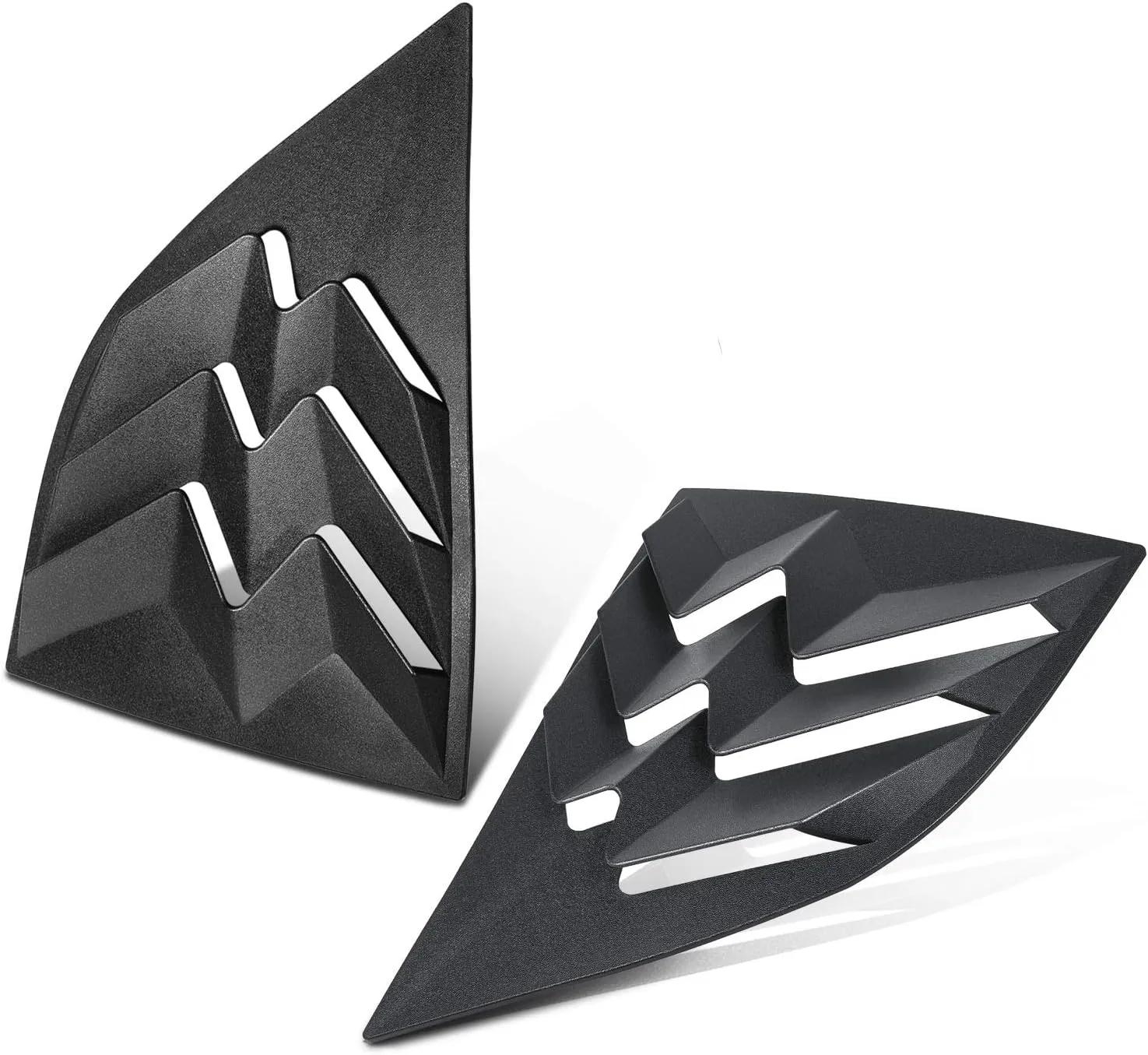 2008-2023 Rear Side Window Louver Windshield Sun Shade Cover ABS Black Compatible with Dodge Challenger 2008 2009 2010 2011 2012 2013 2014 2015 2016 2017 2018 2019 2020 2021 2022 2023