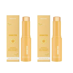 2PCS Egosboosts Brightening Serum Stick, Vitamin C Beauty Serum Stick for Women Face and Body Moisturizing