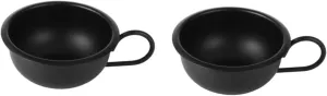 2pcs Metal Shaving Bowl for Men Shaving Cream Soap Bowl for Home Salon Use Compact Design for Easy Storage Essential Grooming Tool for Every Man