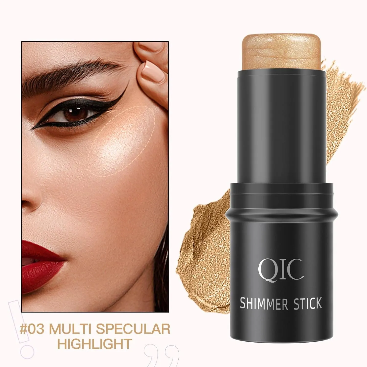 3-in-1 Multifunction Highlight Blush Contour Stick Set Blush Highlighter Shade Cream Makeup
