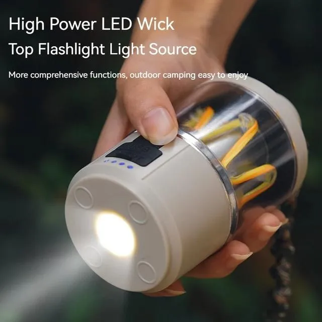 3 in 1 Multifunctional Camping Light USB Rechargeable Home Outdoor Camping Fishing Portable Flashlight