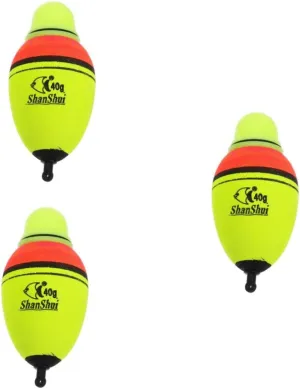 3pcs Bobbers for Fishing swimbait Luminous Fishing Bait Corks Night Lighting Bobbers Fishing Buoy Corker Lighted Bobbers Glow Sticks Stick with Lights Joystick at Night