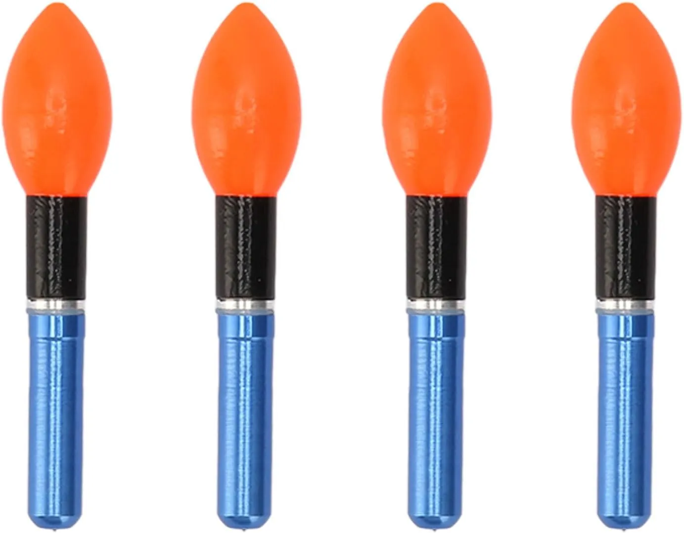 4pcs Bobber Light Glow Sticks Reusable Bulb Type Electronic Fishing Floats Light Stick for Night Fishing
