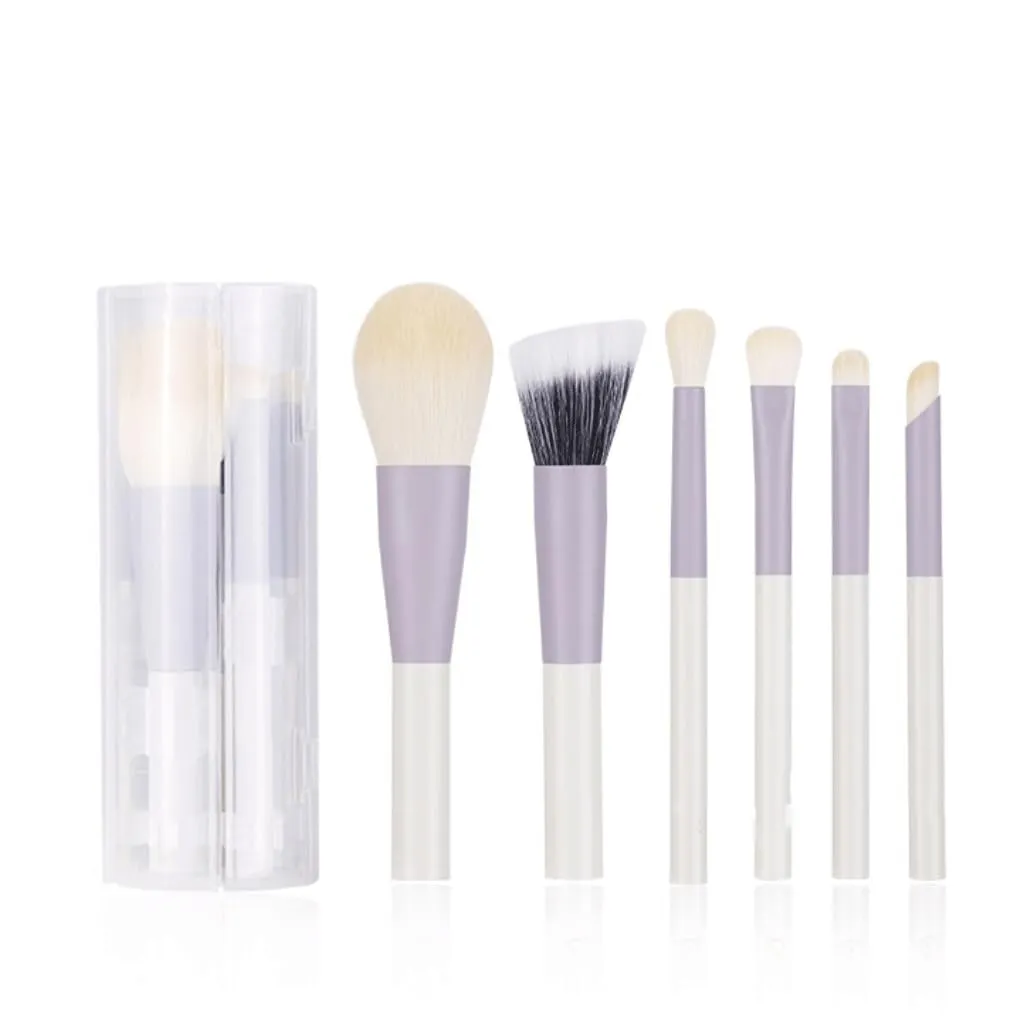 6 Mini Portable Makeup Brushes Set Full Set of Eye Shadow Brushes Mini Travel