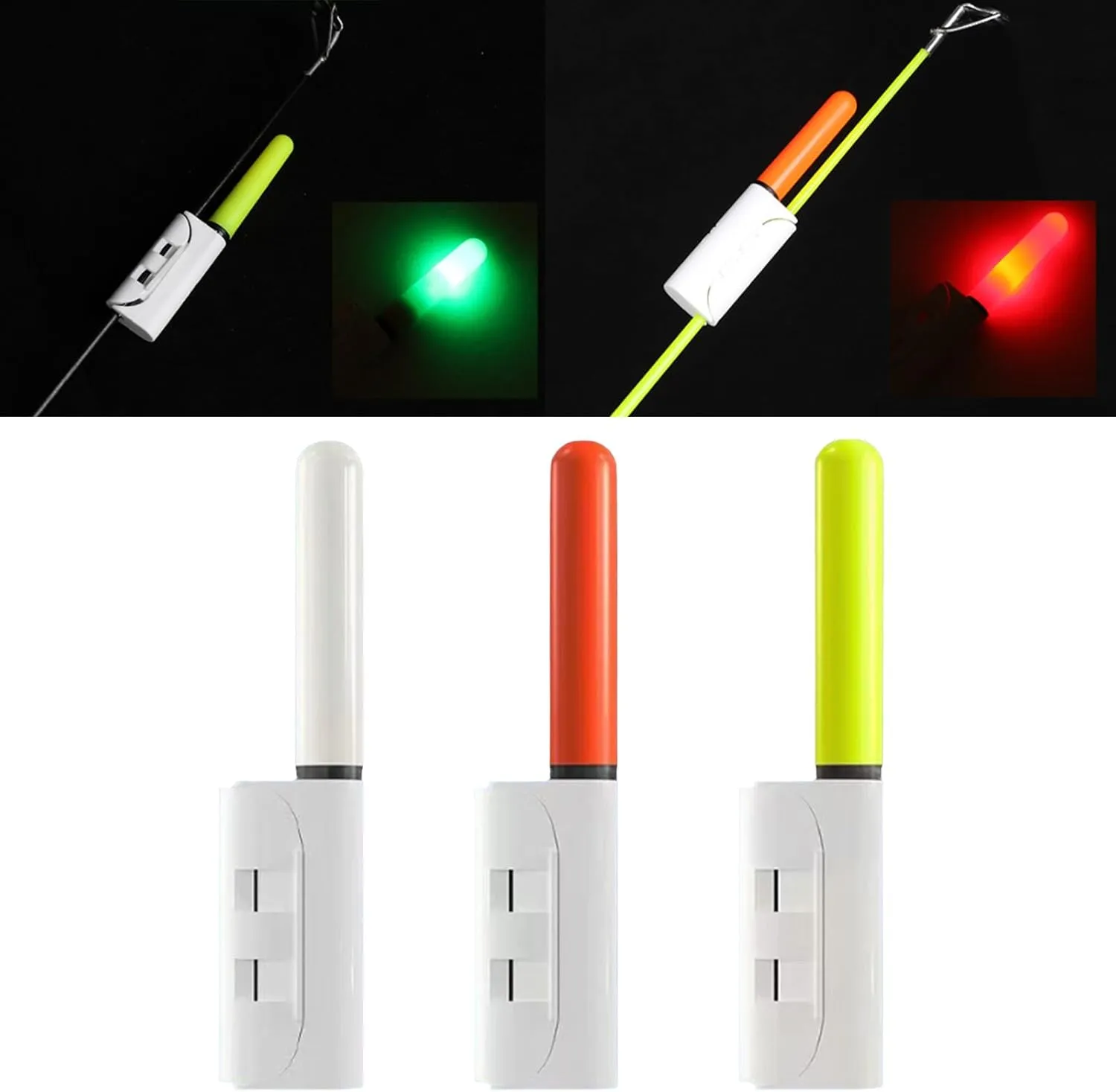 6Pcs Outdoor Fishing Glow Stick Large Led Glow Stick Rod Tip Glow Stick Outdoor Night Fishing Tool