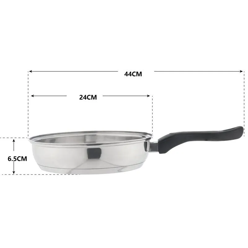7-Piece Premium offer Set: Full collection Non-Stick Cookware Stainless-Steel