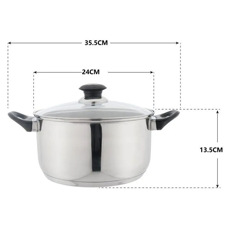7-Piece Premium offer Set: Full collection Non-Stick Cookware Stainless-Steel