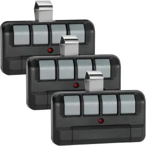 894LT 4-Button Garage Door Opener Learning Remote Control for LiftMaster/Chamberlain/Craftsman Garage Door Opener Remote, 894LT Replaces 811LM 892LT 61LM 361LM Dip Switch Remote, Security  2.0(3 pack)
