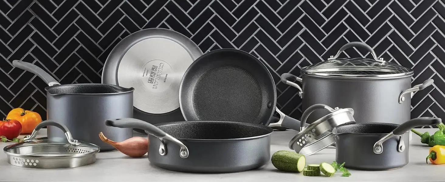 9-Piece Nonstick Induction Cookware Set with Scratch Defense Technology