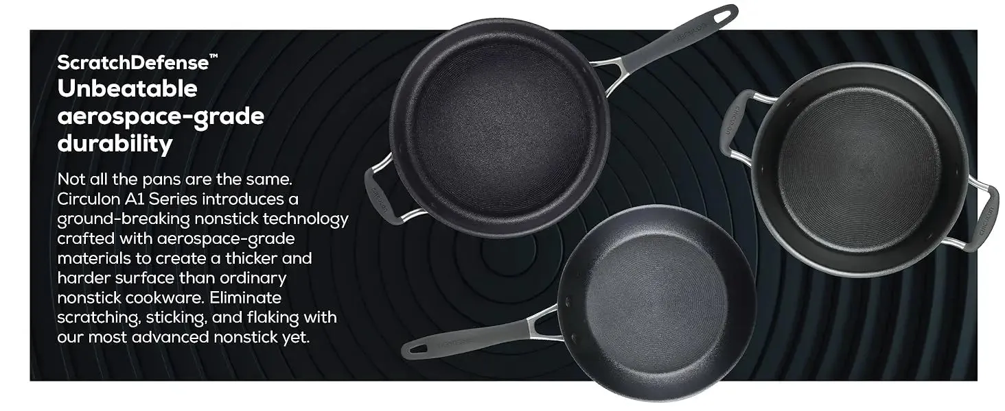 9-Piece Nonstick Induction Cookware Set with Scratch Defense Technology