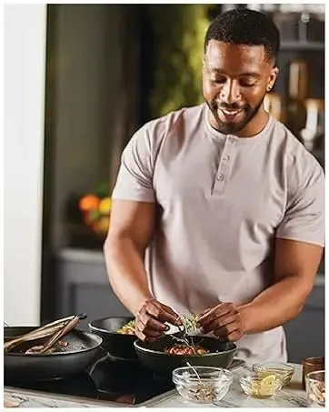 9-Piece Nonstick Induction Cookware Set with Scratch Defense Technology
