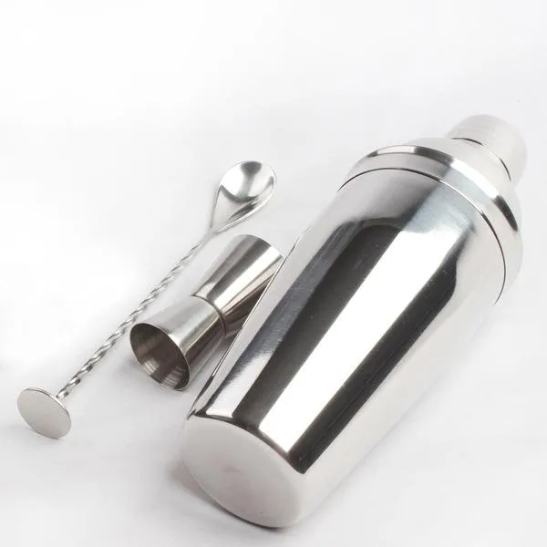 9pcs Stainless Steel Cocktail Shaker Mixer Drink Bartender Martini Tools Bar Set Kit - 750ML/25 Ounce