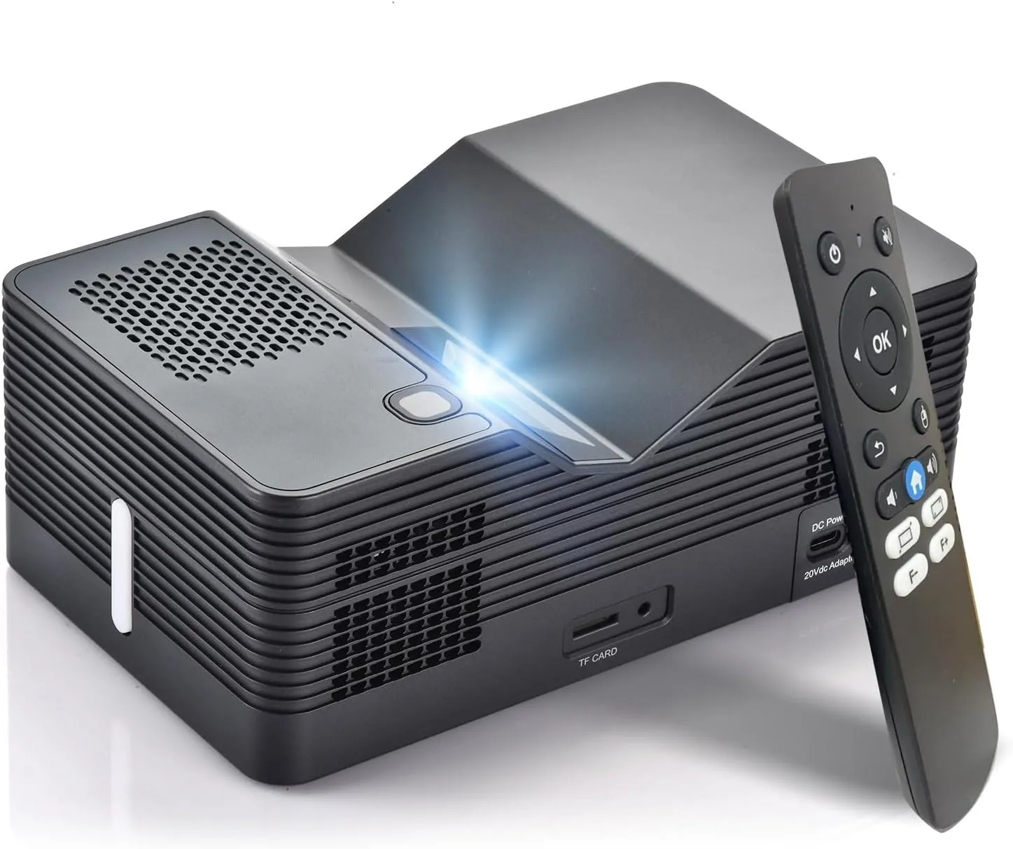 AAXA M8 UST Ultra Short Throw 4K Laser Projector 1100 LD Lumens, BT 5.4, WiFi 6, USBC Mirroring, 2xHDMI, Optical Audio, Efocus, Auto Keystone, Smart Technology