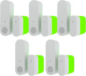 ADT Alarm Magnet Riser | 5 Pack Glow in The Dark Set with 3M Adhesive - Easy Mount to Any Doorway, Window, and Entryway | Ring Sensor/Magnet Not Included (1 inch)