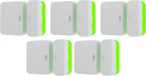 Alarm Magnet Riser Compatible with SimpliSafe | 5 Pack Glow in The Dark Set with 3M Adhesive - Easy Mount to Any Doorway, Window, and Entryway | Sensor/Magnet Not Included (1/2 inch)