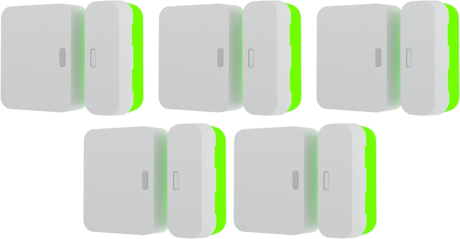 Alarm Magnet Riser Compatible with SimpliSafe | 5 Pack Glow in The Dark Set with 3M Adhesive - Easy Mount to Any Doorway, Window, and Entryway | Sensor/Magnet Not Included (1/2 inch)