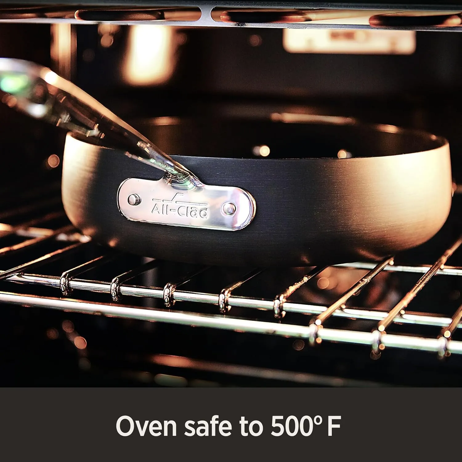 All-Clad HA1 Hard Anodized Non Stick Fry Pan Set 2 Piece, 8, 10 Inch, Induction, Oven Broiler Safe 500F, Pots and Pans Set, Kitchen Frying Pans, Skillets, Premium Cookware, Home, Dishwasher Safe Black