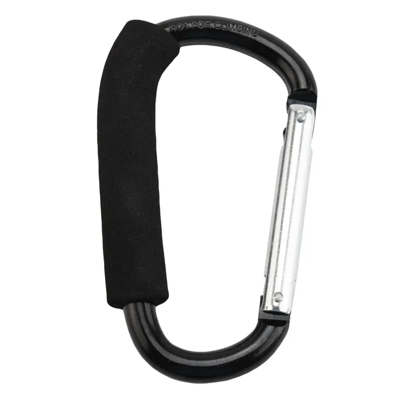 Aluminum Alloy Large D-Shape Carabiner - Versatile Outdoor Keychain Clip for Camping and Hiking