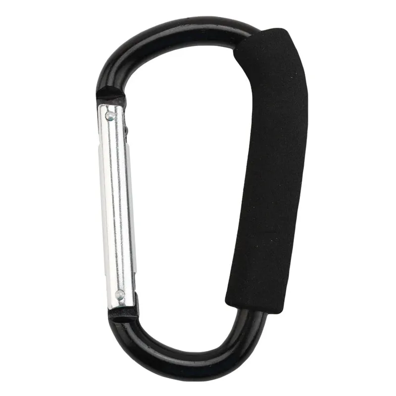 Aluminum Alloy Large D-Shape Carabiner - Versatile Outdoor Keychain Clip for Camping and Hiking