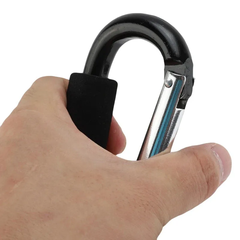 Aluminum Alloy Large D-Shape Carabiner - Versatile Outdoor Keychain Clip for Camping and Hiking