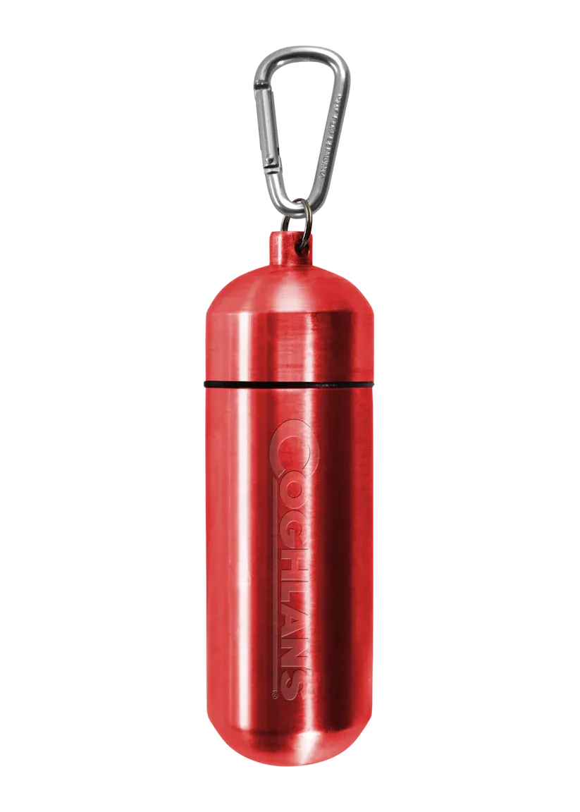 Aluminum Storage Capsule With Carabiner - XL