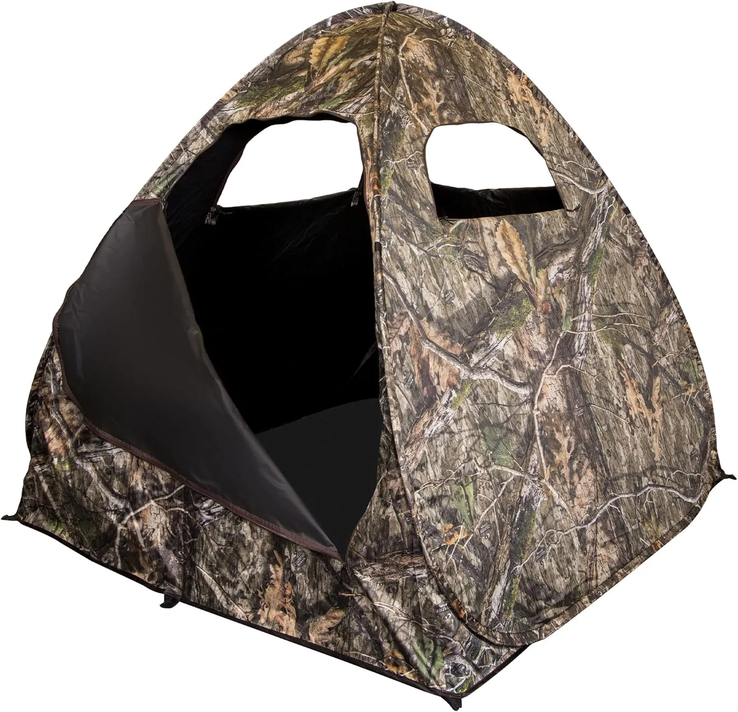 Ameristep Gunner Lightweight Durable 58" x 56" x 57" Compact Size 1-Person Capacity Portable Spring Steel Hunting Ground Blind