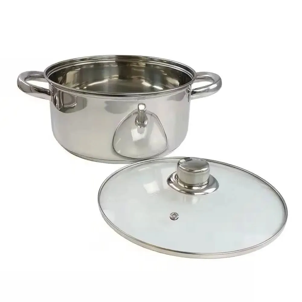 and with Spatula Stainless Set Steel Dutch Saucepan Oven Summer markdown 4-Qt. Dedicated support Cookware 5-Piece