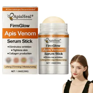 Apisheal FirmGlow Apis Venom Serum Stick, Advanced Firming and Wrinkle Reducing Cream, Ultra Firming Skin Cream, Improves Skin Sagging, Natural Essence Stick Suitable for All Skin Types (1PC)