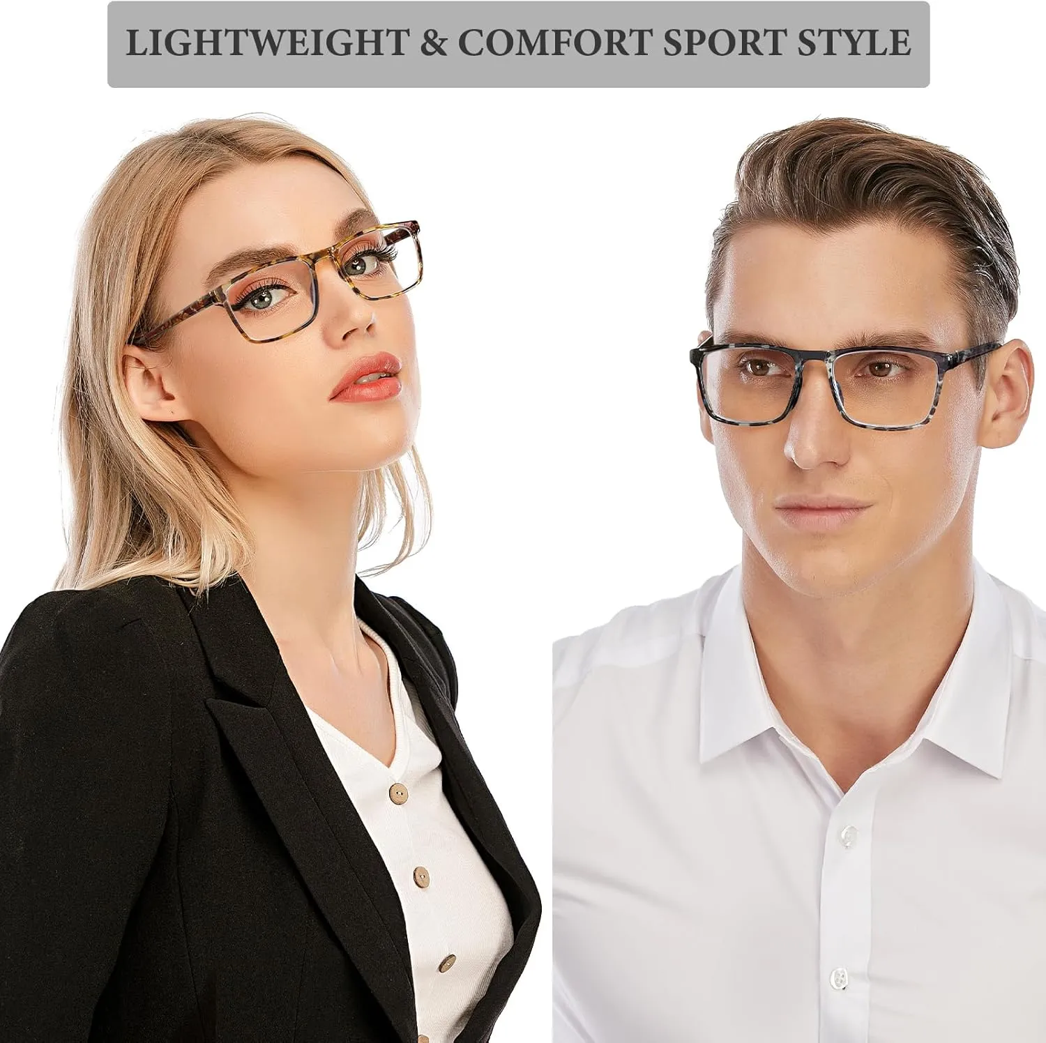 AQWANO 2 Pack Reading Glasses for Women Men Neck Hanging Blue Light Block Durable Flexible TR90 Ultra-light Readers Anti Glare, 1.75