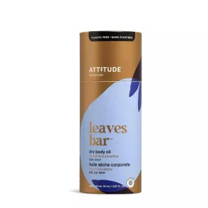 ATTITUDE Dry Body Oil, Natural Origin, Leaves Skin Feeling Soft & Nourishes, Grapeseed, Jojoba and Avocado Oils, EWG Verified, All Skin Types, Lightweight Formula, Vegan, Sea Salt, 2.87 Fl Oz