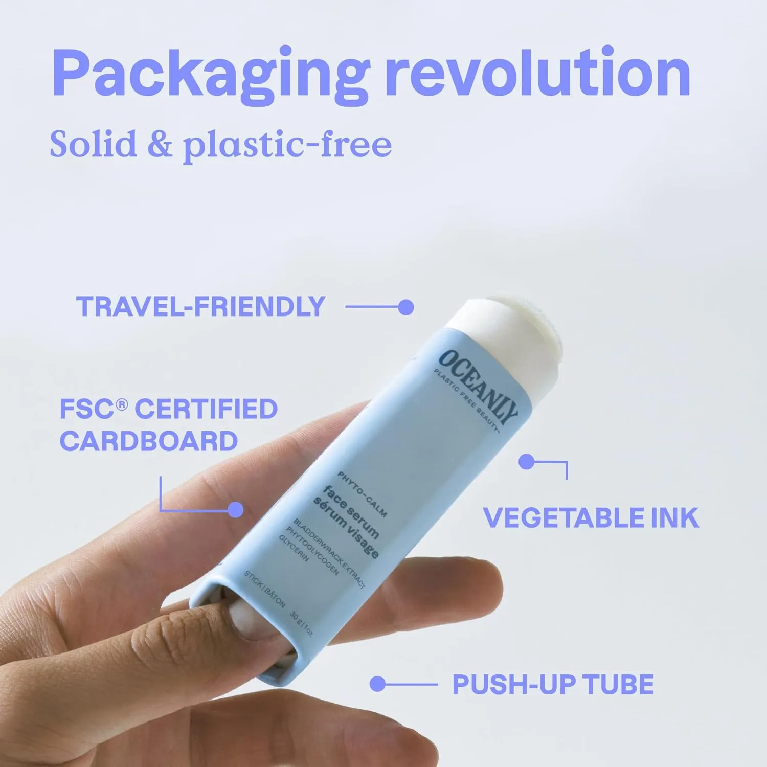 ATTITUDE Oceanly Face Cream Stick, EWG Verified, Plastic-free, Plant and Mineral-Based Ingredients, Vegan and Cruelty-free Beauty Products, PHYTO GLOW, Unscented, 1 Ounce