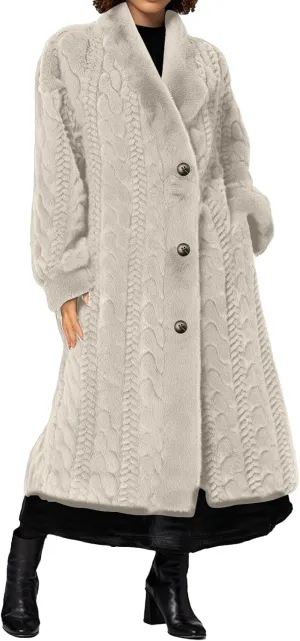 Autumn and Winter Thickened Women's Elongated Imitation Mink Cardigan Jacket Integrated Coat Pleated Back Denim